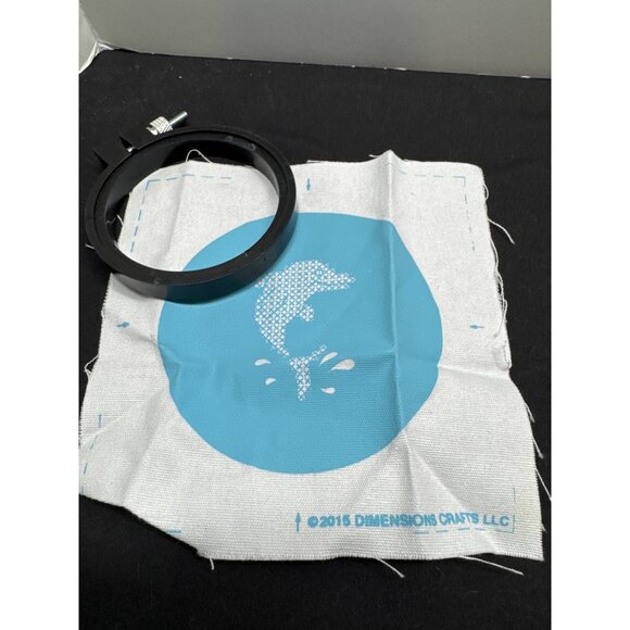 Stamped Cross Stitch Kit Dimensions Dolphin Delight Learn-A-Craft Embroidery Set - Picture 4 of 4